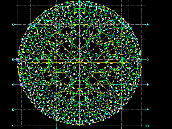 德阳明光正元广场圆形网架